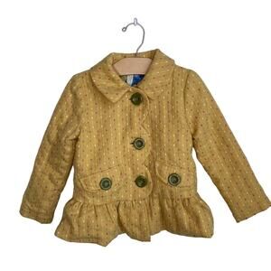 Matilda Jane Girls Yellow Going Easy Jacket Sz 4